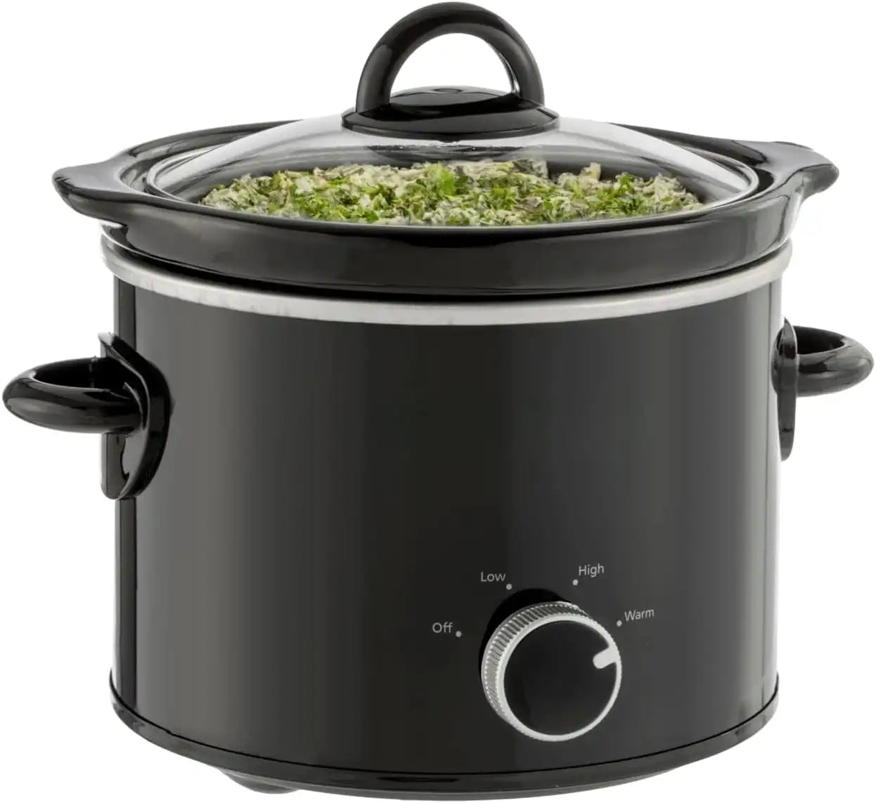 Iosn Slow Cooker 1 Quart Capacity Mechanical Timer Compact