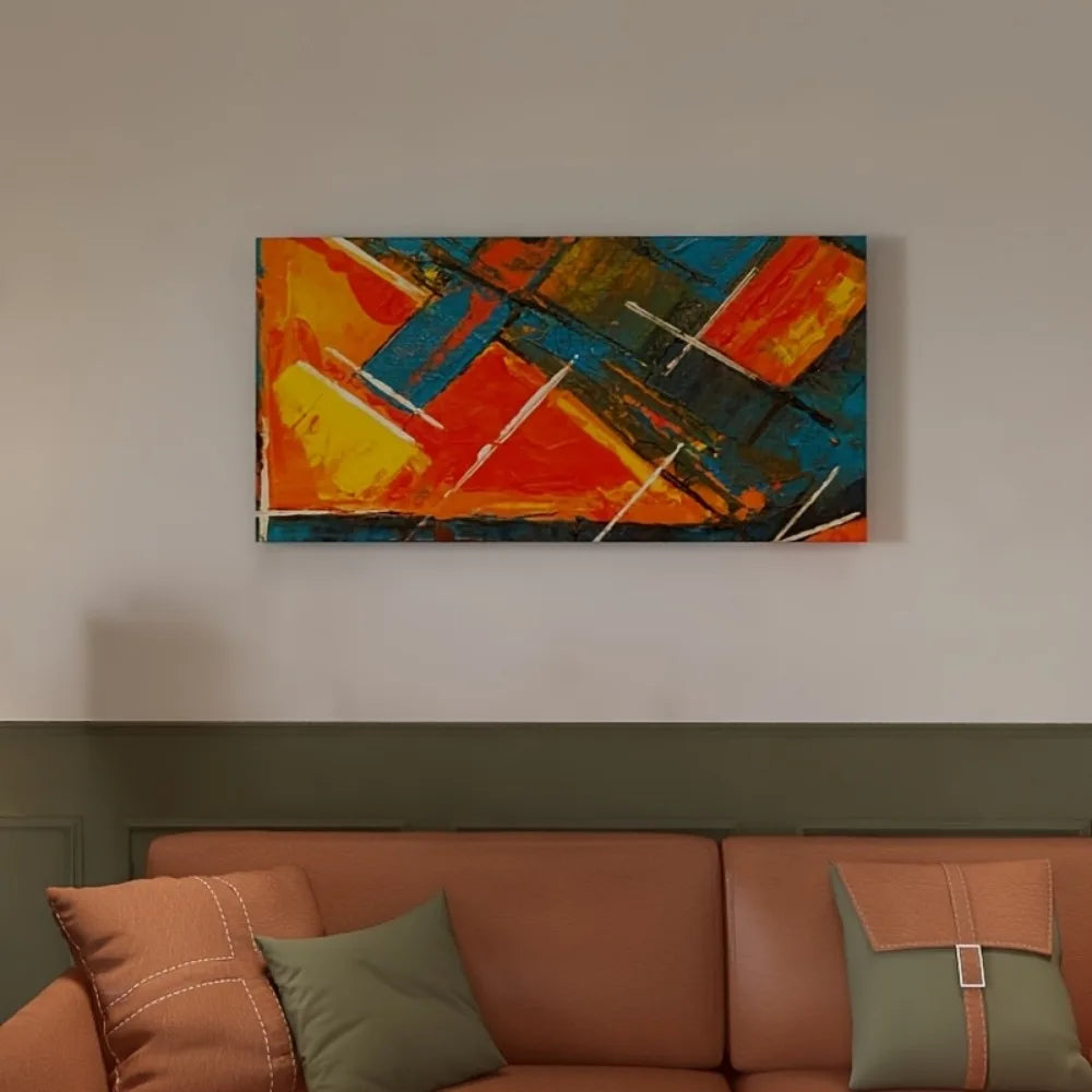 Hign-concerned Modern Abstract Canvas Mural for Living Room