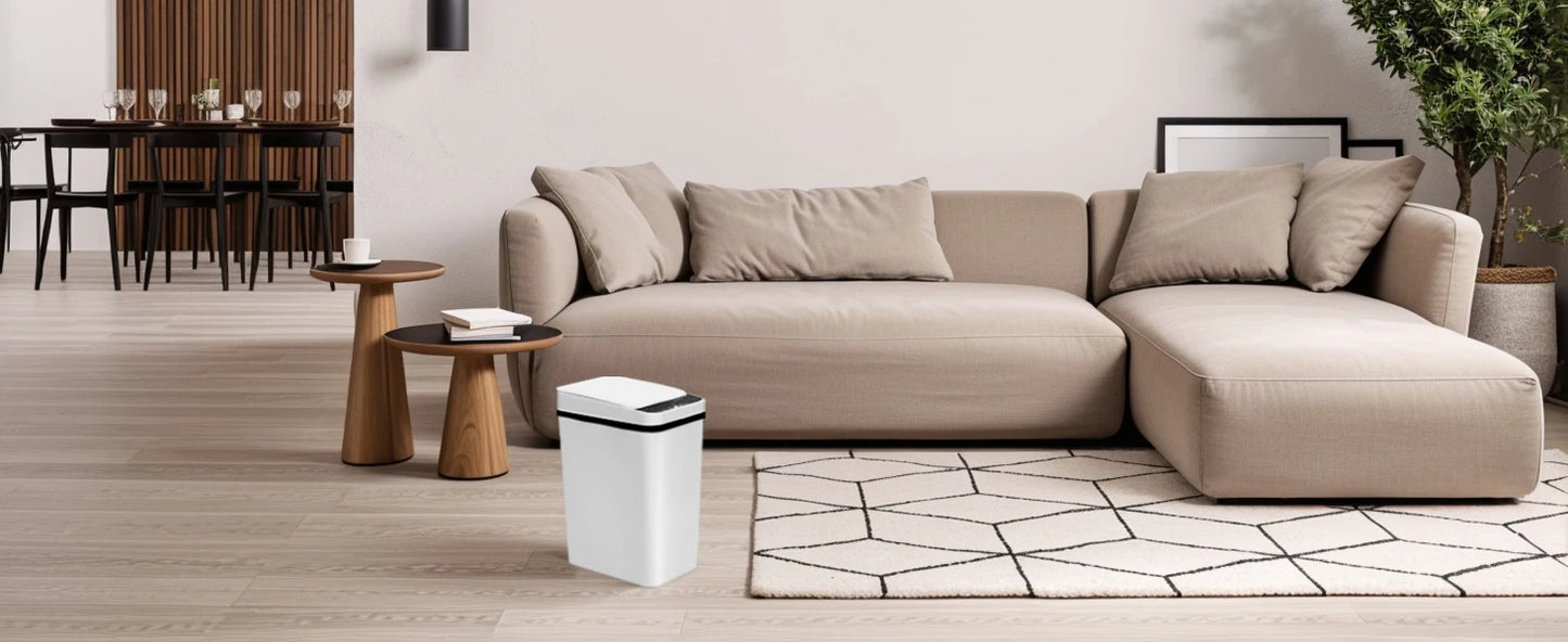 NONECN 2 Pack 12L Touchless Motion Sensor Trash Cans With Lid
