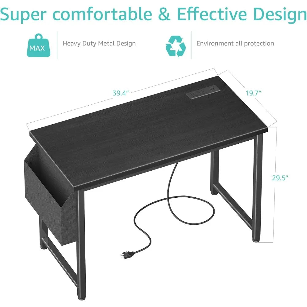 Hign Concerned Computer Desk With Power Outlet And Charging