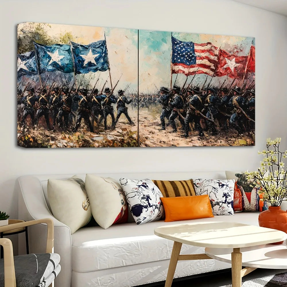 Hign-concerned Civil War Pine Wood Frame For Interior Decor