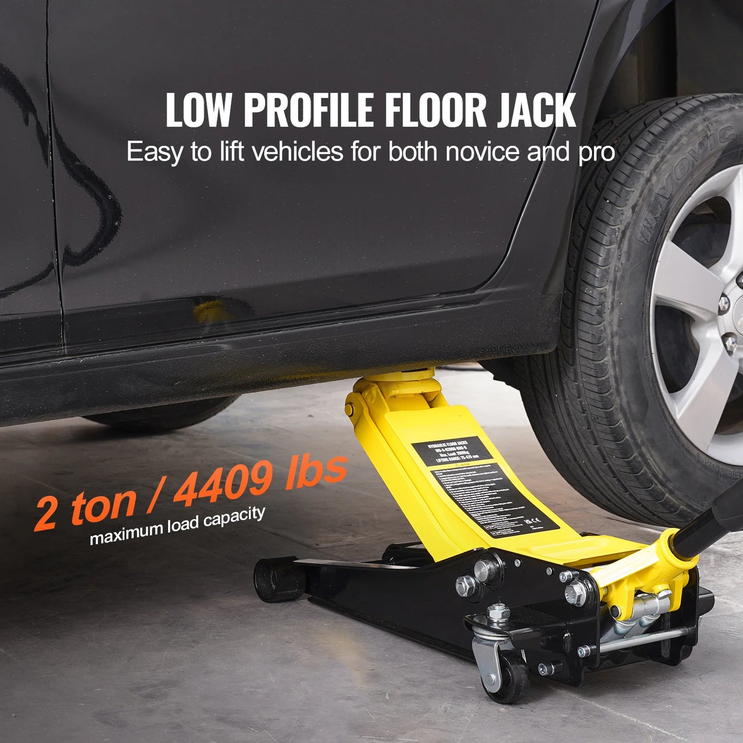 SucceBuy Low Profile Floor Jack Heavy Duty Hydraulic Car Jack