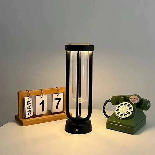Origin Glass Vase Lamp With Led Light TableLamp Living Room