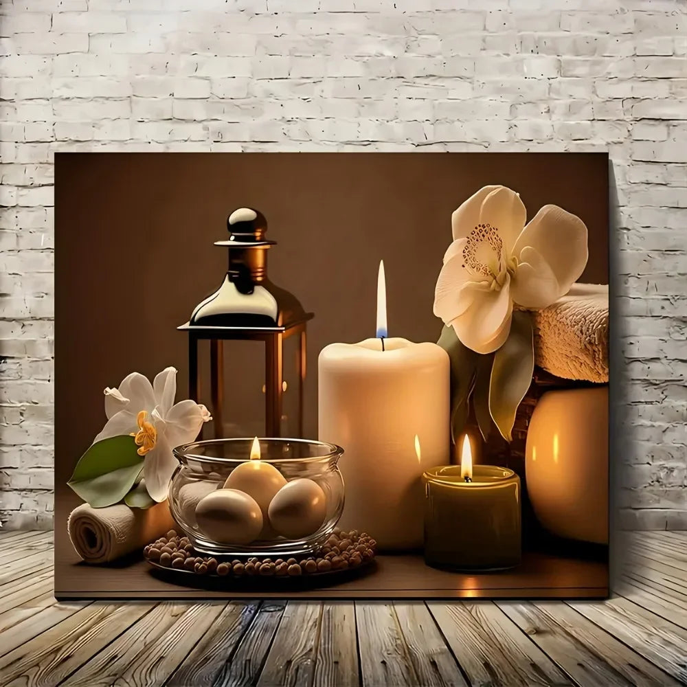 Hign-concerned Wooden Frame Mural Art Home Decor Orchid