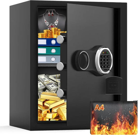 Hign-concerned Safe Box With Fireproof Bag Backlit Keypad