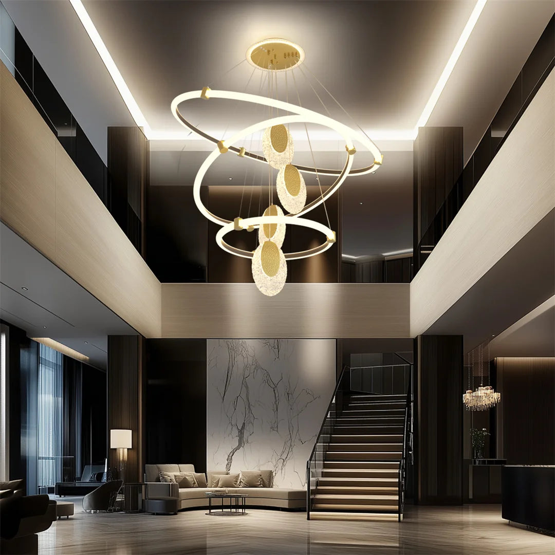 Vrygle LUVODI Three Layer LED Ceiling Chandelier