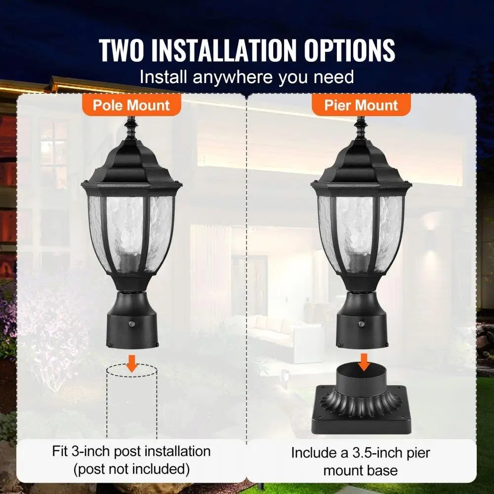 Hign-concerned Outdoor Lamp Post Light Fixture Dusk To Dawn