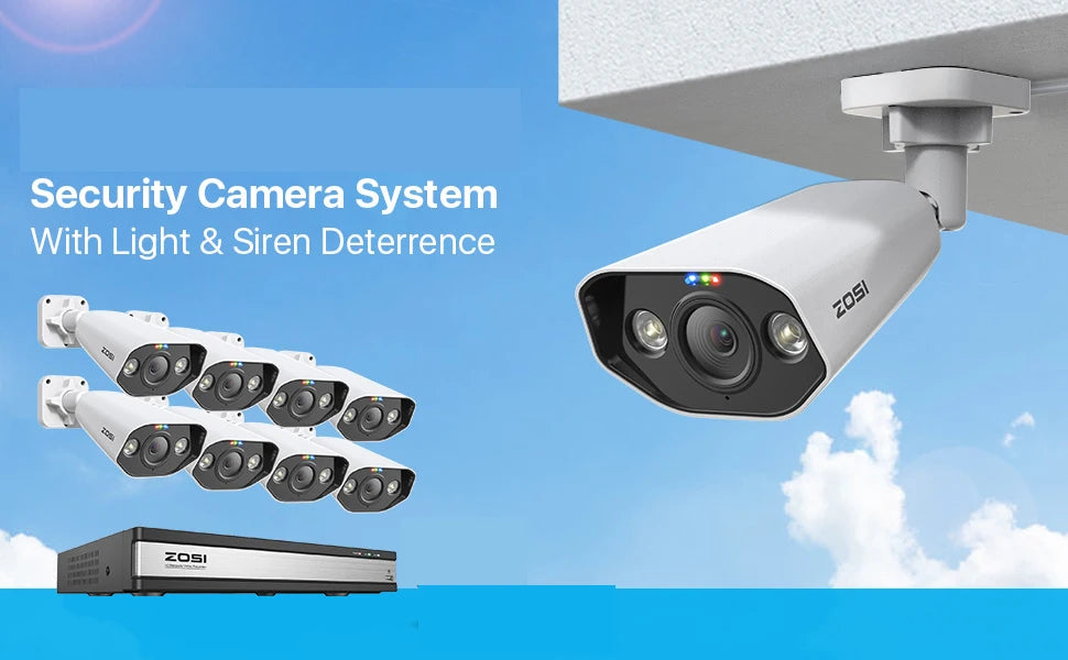 H.265 8MP Outdoor PoE CCTV Camera System Night Vision