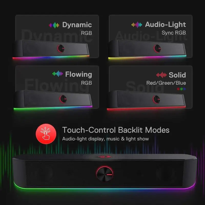 Redragon GS560 Adiemus RGB USB Desk Soundbar Speaker