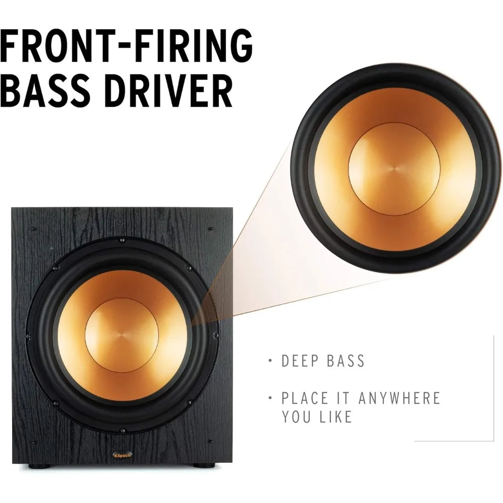 Front-Firing Subwoofer 420W Peak Power 200W Continuous 400W Dynamic