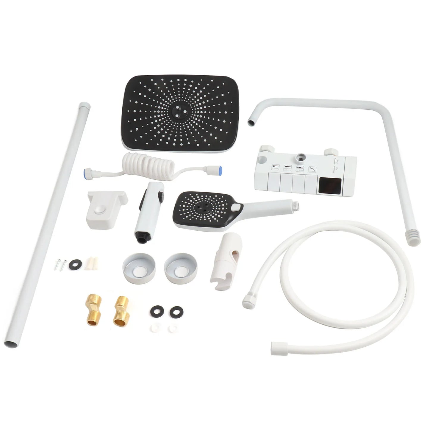 TOPINCN Rainfall Shower Head Set With Handheld Sprayer