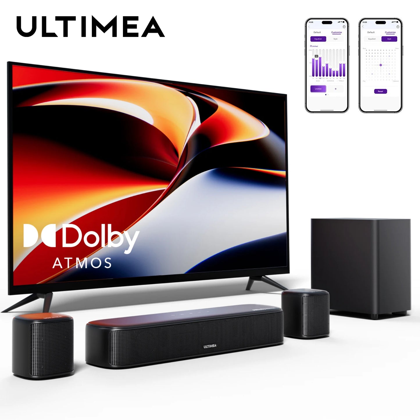 Ultimea 5 1Ch Dolby Atmos Soundbar With Subwoofer System