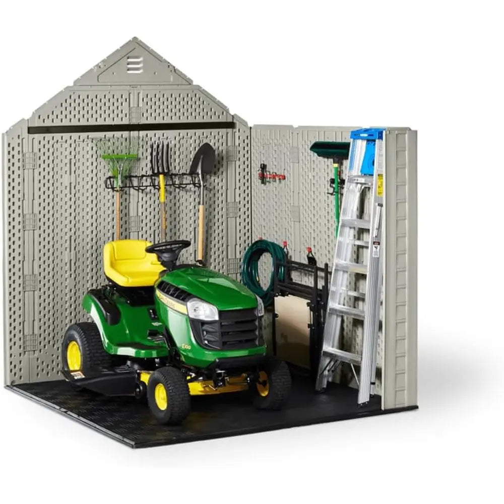 Outdoor Storage Shed For Garden Tools And Lockable Double Doors