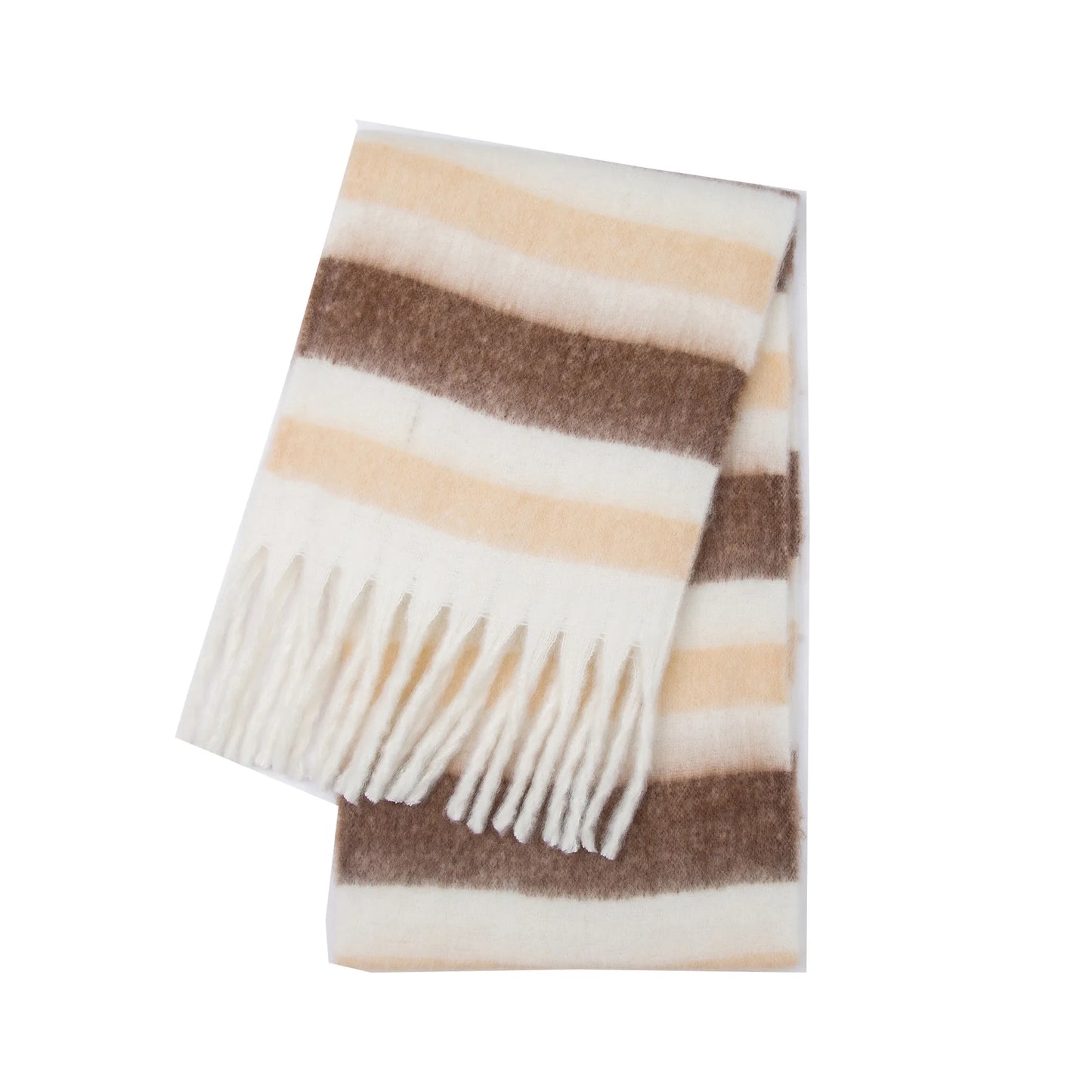 SENAIFEICN Winter Thick Warm Scarf Women Polyester Shawl