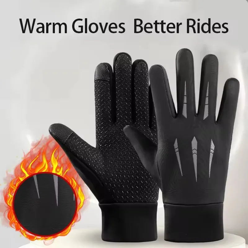 Unisex Touch Screen Windproof Warm Gloves Waterproof Non Slip