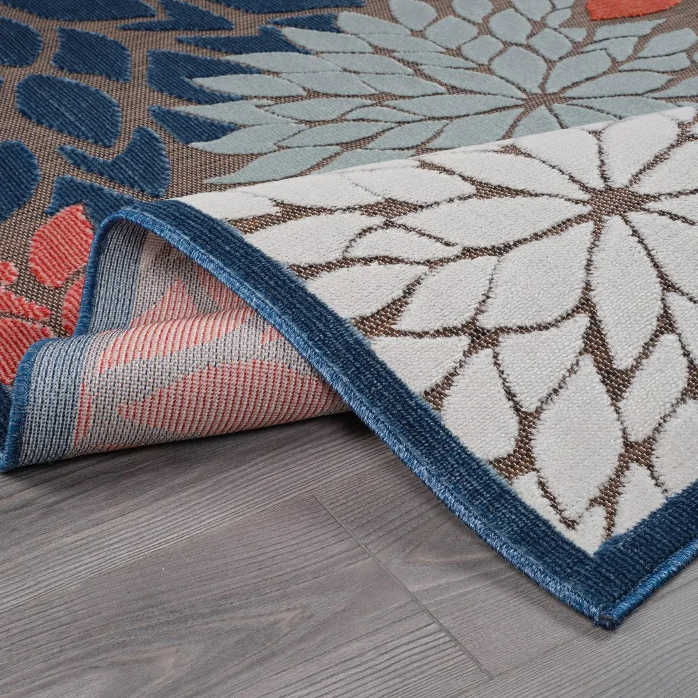 XMSJHignconcerned Outdoor Rug Modern Floral Tropical Patio