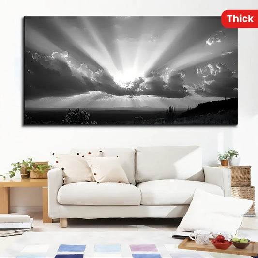 Hign-concerned Joshua Tree Desert Oil Painting Mural Poster