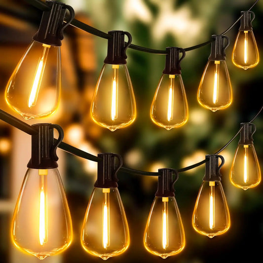 Aiopp LED Outdoor String Lights Shatterproof ST38 2200K