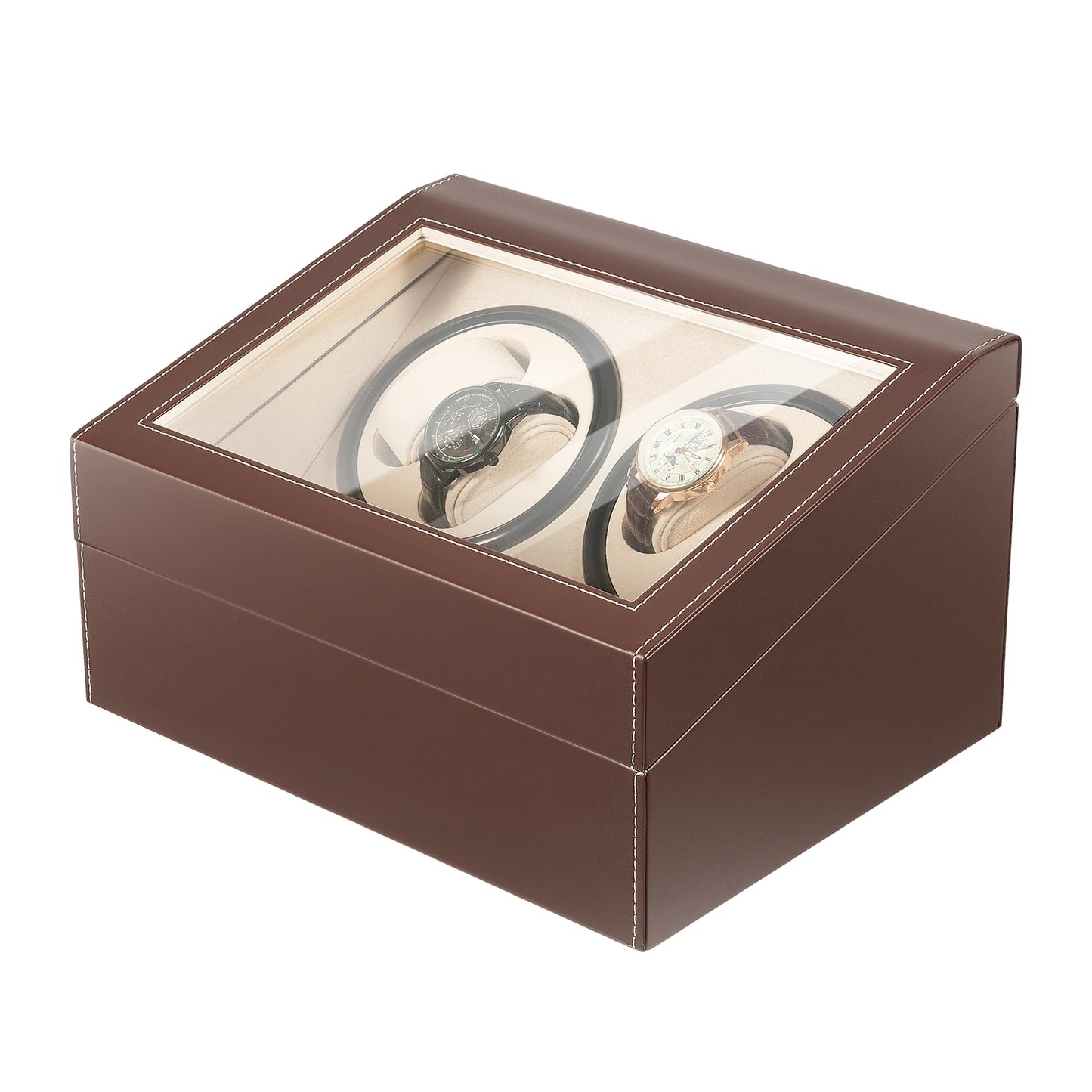 Watch Winder Automatic Rotation Velvet Display Box