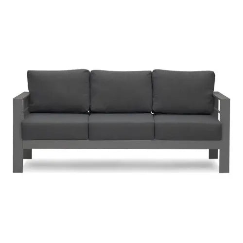 Outdoor All-Weather Conversation Set Aluminum Sectional Sofa