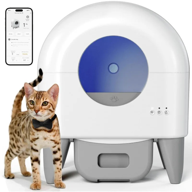 Hign-concerned Self Cleaning Litter Box Multi Cat App