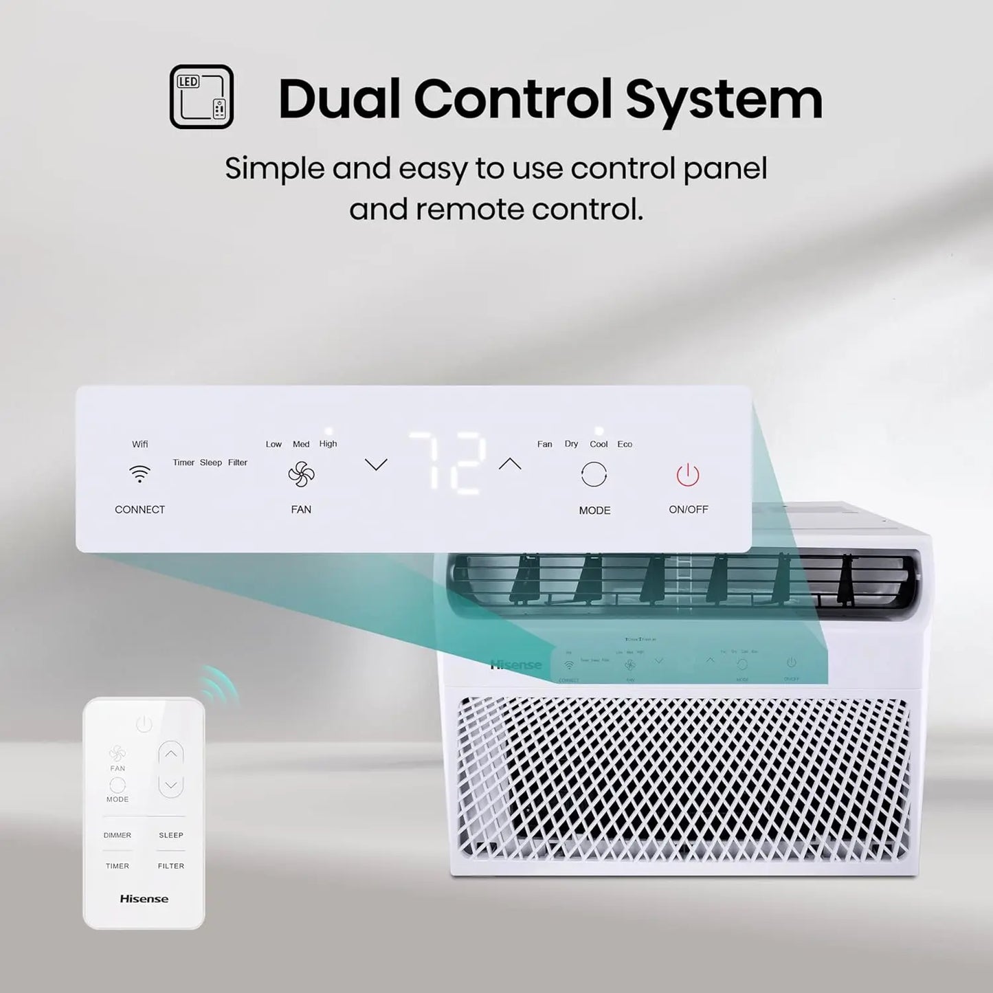 XMSJ 14000 BTU Smart Window Air Conditioner With 3 Modes
