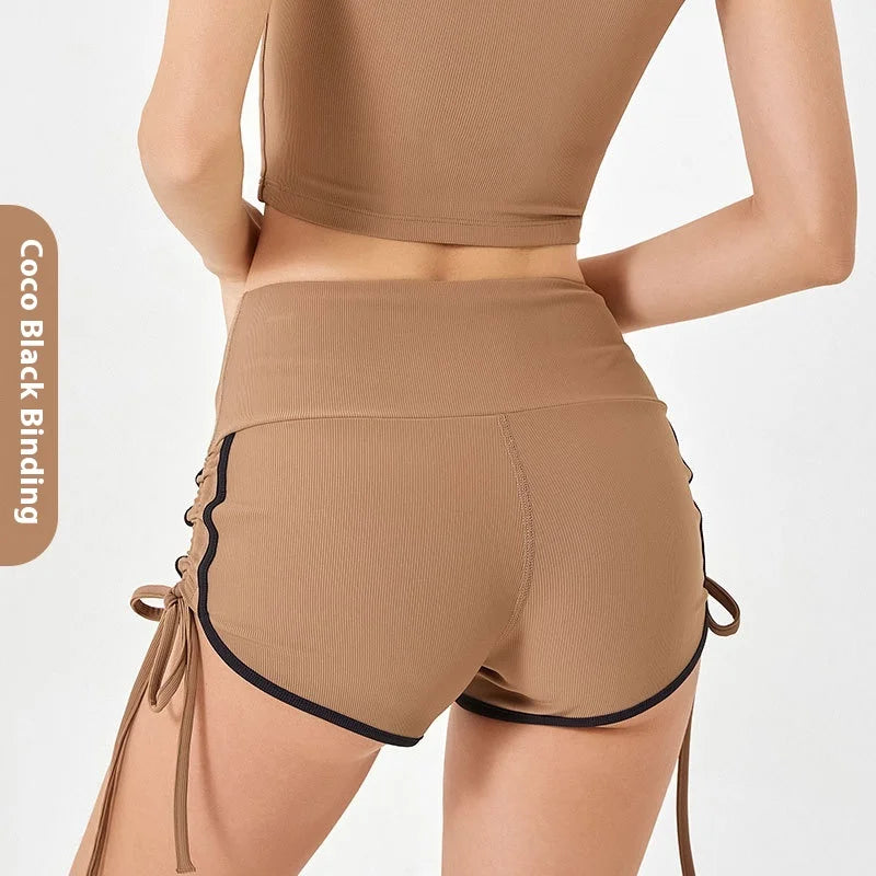 Craft Yoga Shorts Women Drawstring High Elastic Running