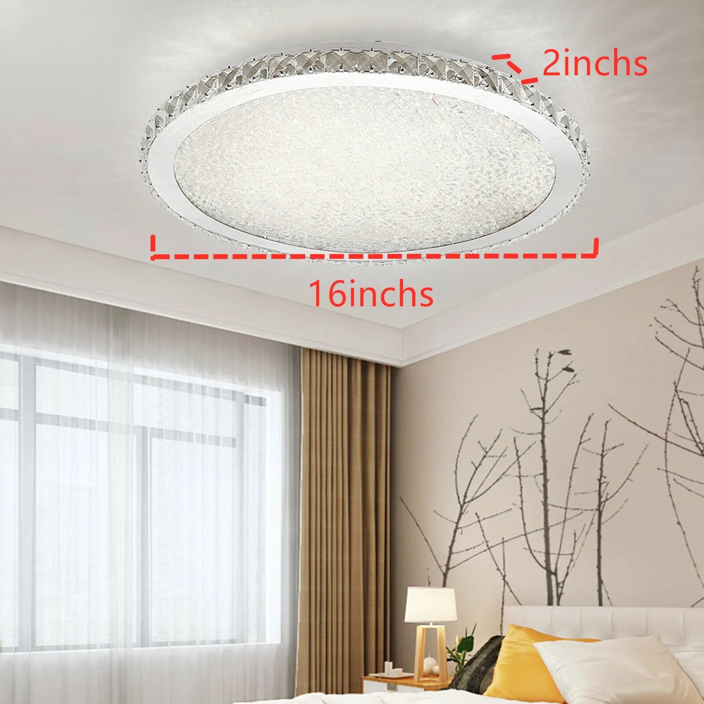 LOYALHEARTD Modern Crystal Ceiling LED Light Pendant