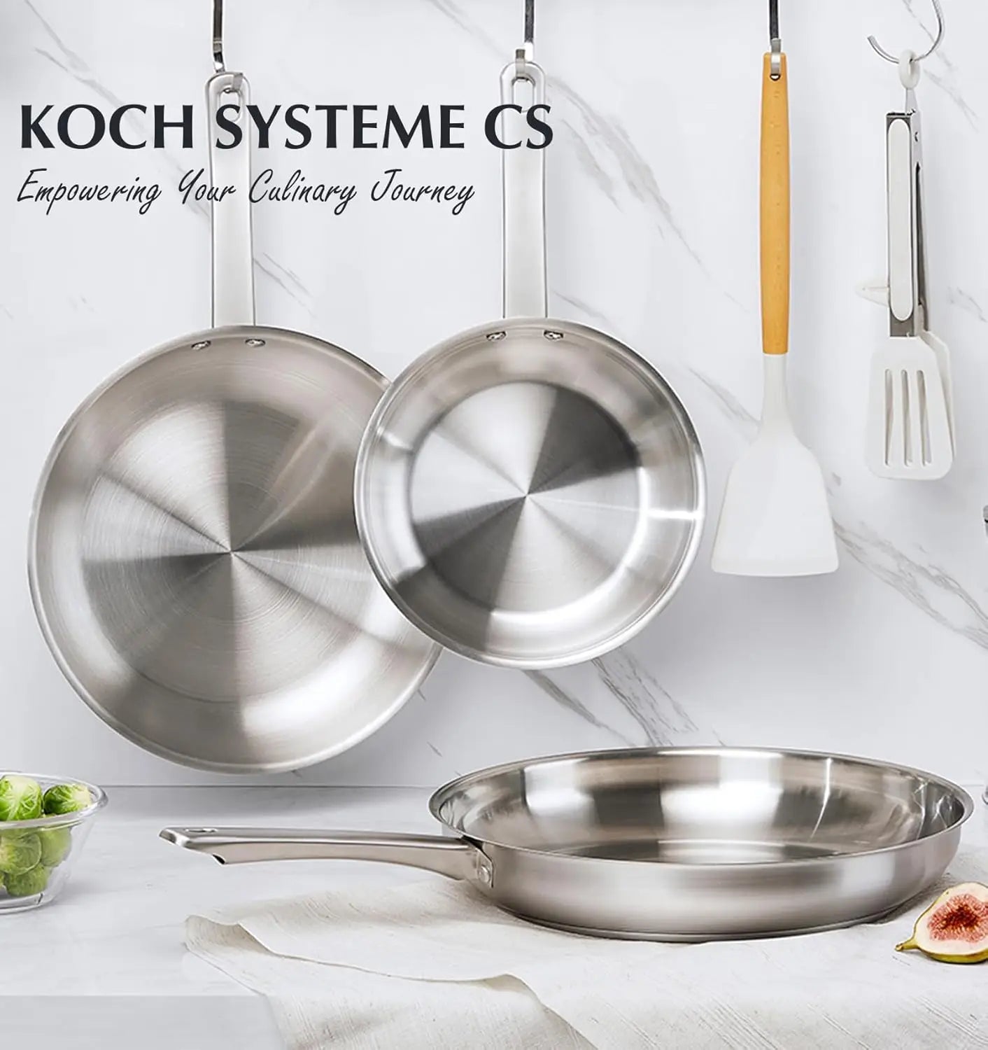 KOCH SYSTEME CS Stainless Steel Pan Set For Induction Cookware