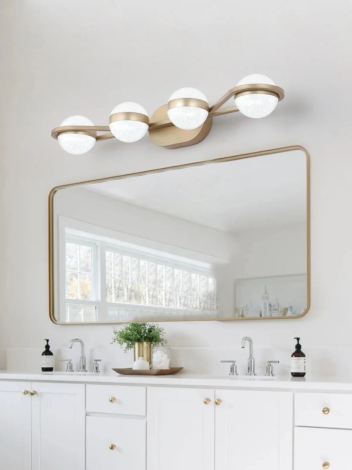 ARLGSITE Modern Minimalist Vanity Light 4 Bulb Wall Mounted