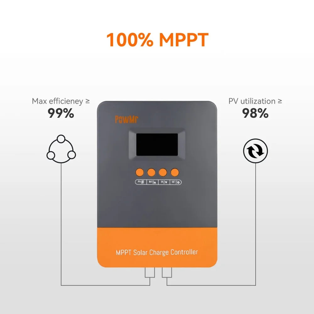 PowMr MPPT Solar Charge Controller 60A PV160V For Solar Home