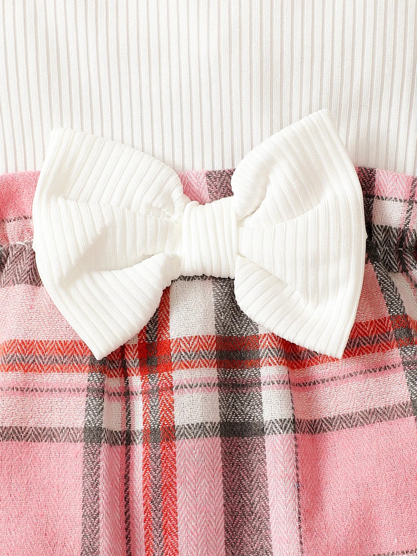 Baby Girl Knit Jumpsuit Headband Set With Long Sleeve