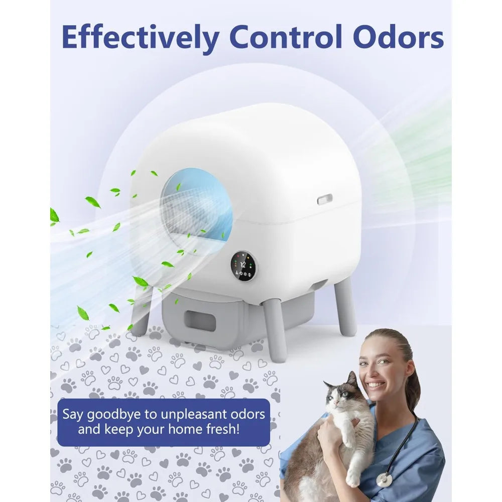 Hangzhou Huanyu Technology CoLtd 103L Automatic Self Cleaning Litter Box