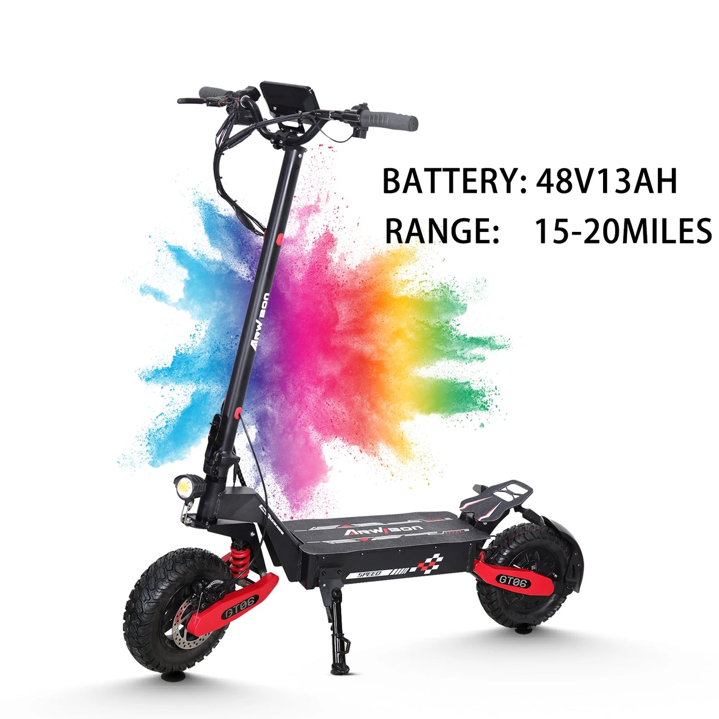 Arwibon GT06 Foldable 1200W E-Scooter For Adults Max Speed 25MPH