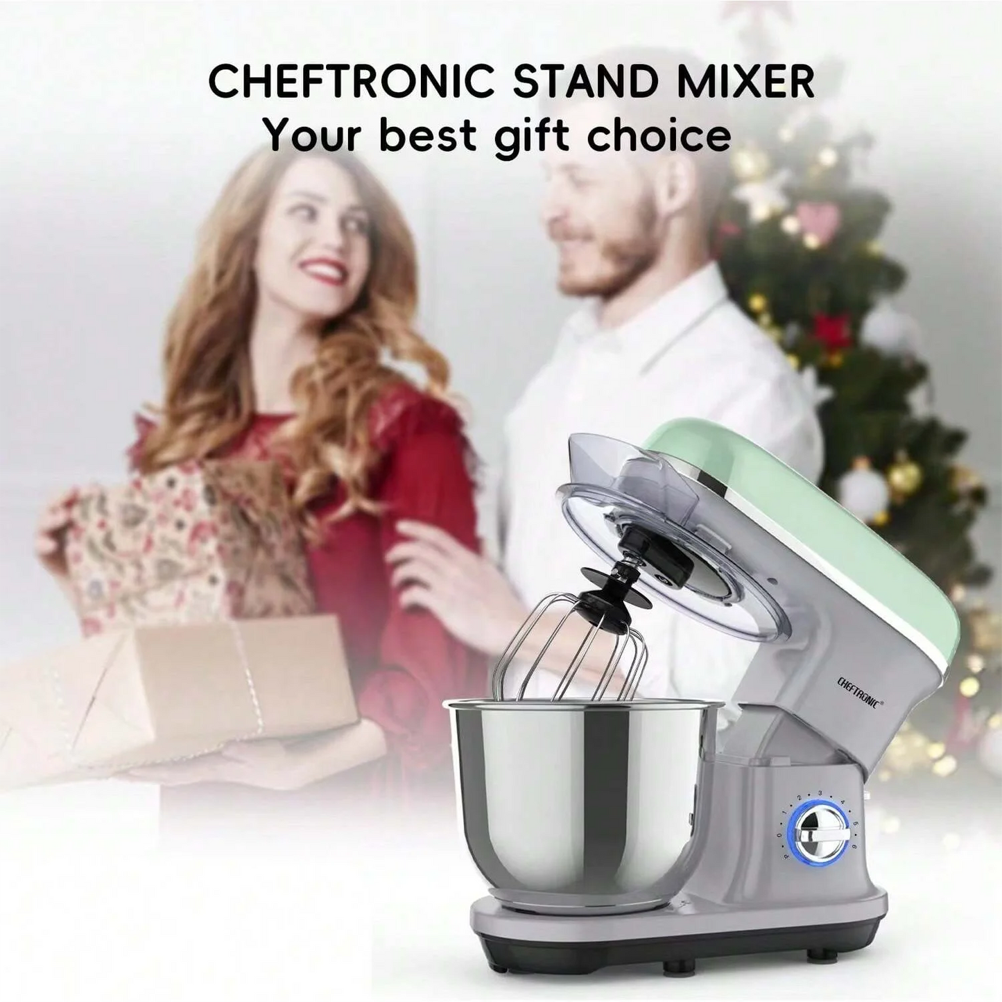Cheftronic Stand Mixer Tilt Head 500W 6+ Speed US Plug