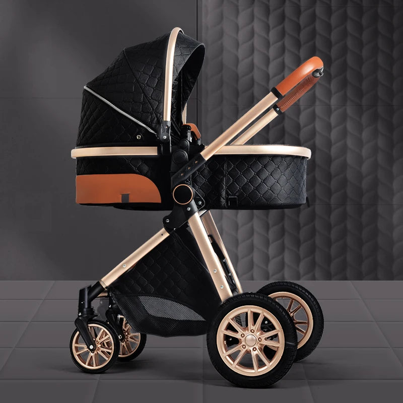Certification Luxury 3 In 1 Baby Stroller Pushchair