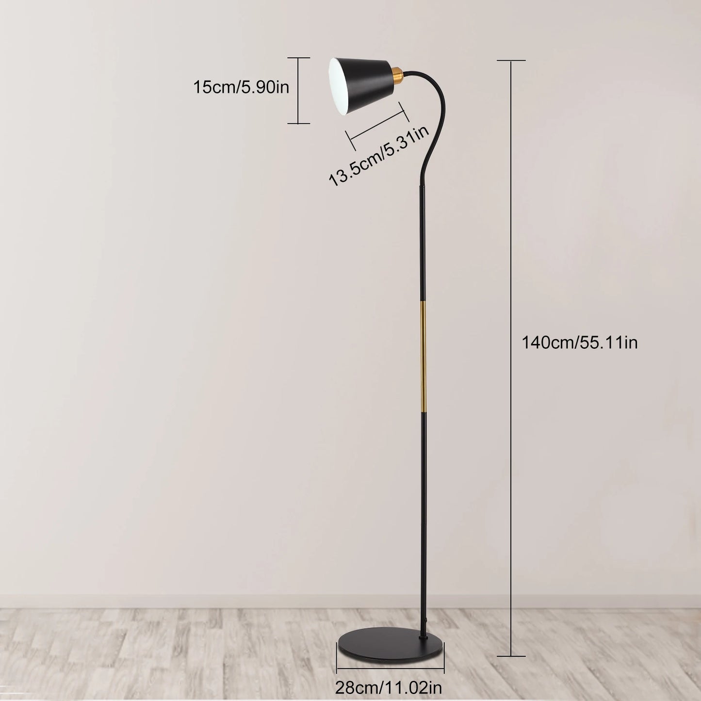 Hign-Concerned Modern Floor Lamp LED Standing Adjustable