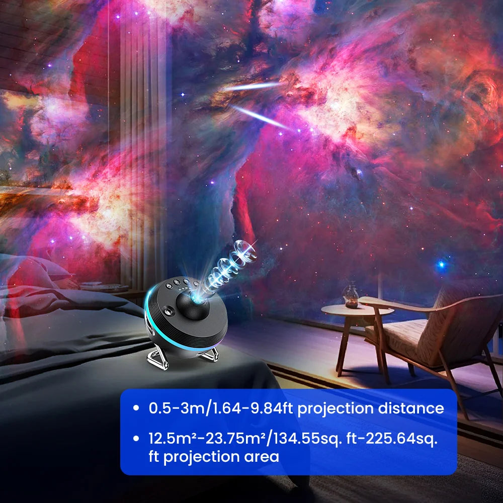 Mexllex Meteor Starry Galaxy Projector Night Light With LED