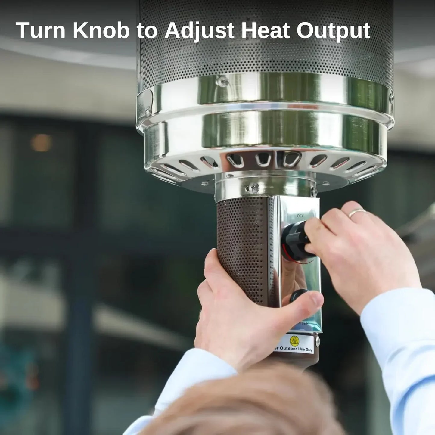 XMSJ 48000 BTU Patio Heater Outdoor Round Table Design