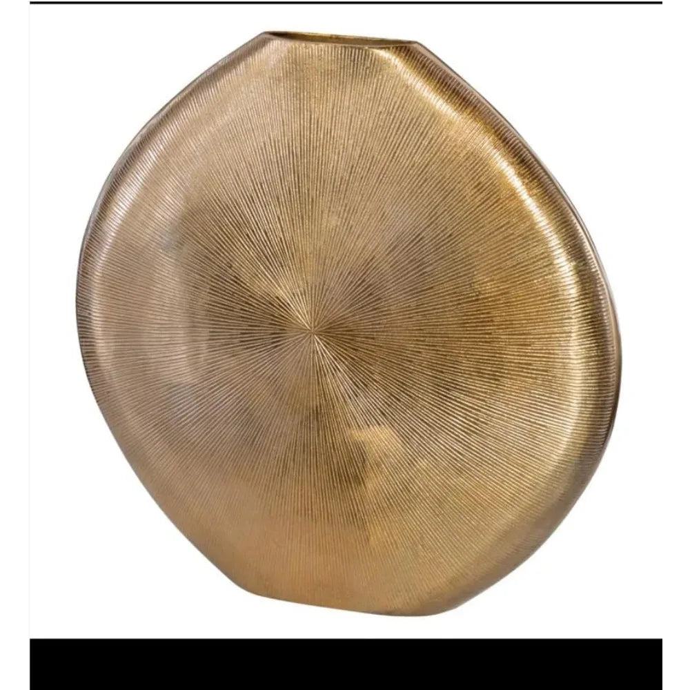 Hign-concerned Metal Vase Sunburst Modern Decor Home Accent