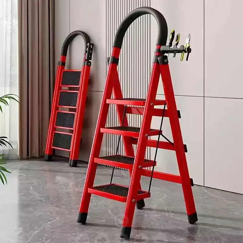 Hignconcerned Durable 3 4 5 Step Folding Ladder Anti Slip