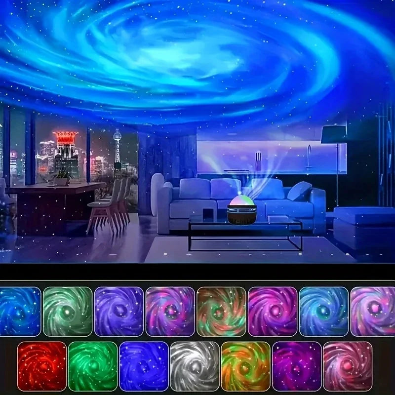 Aurora Starry Sky Projector With Remote LED Galaxy Lighting