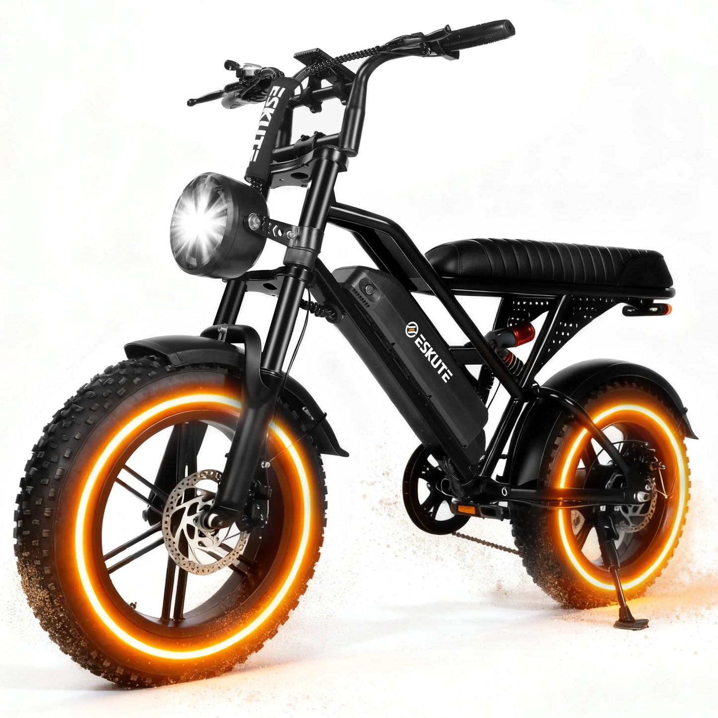 Eskute V100 Electric Bike 1500W Peak 28 MPH Dual Suspension