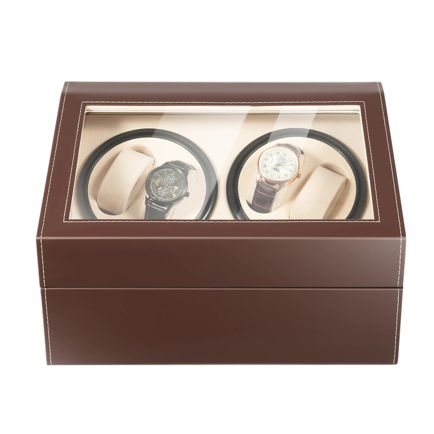 Watch Winder Automatic Rotation Velvet Display Box