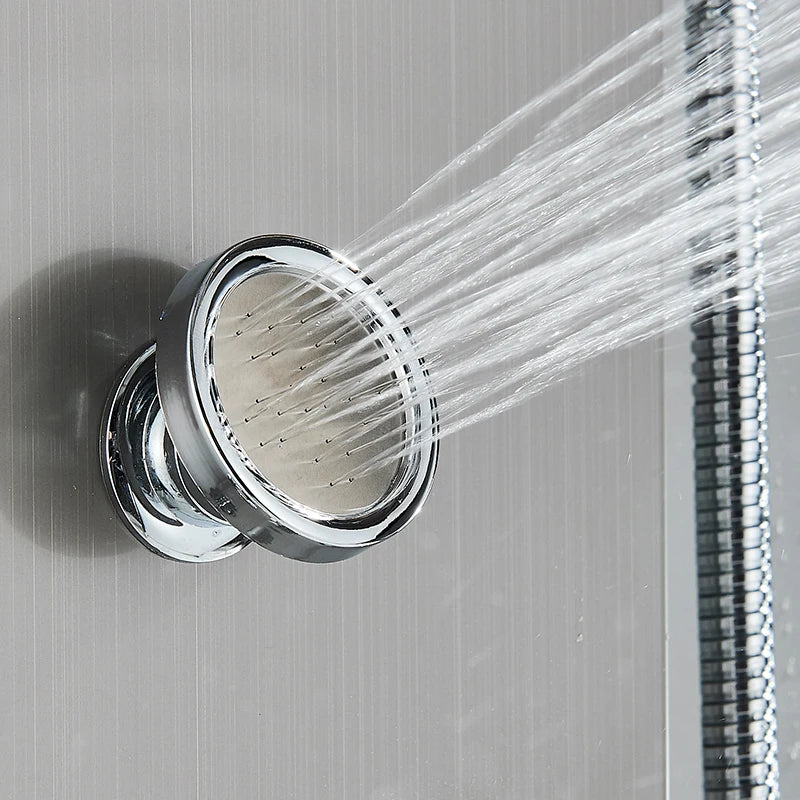 MYQualife LED Rainfall Waterfall Shower Panel System