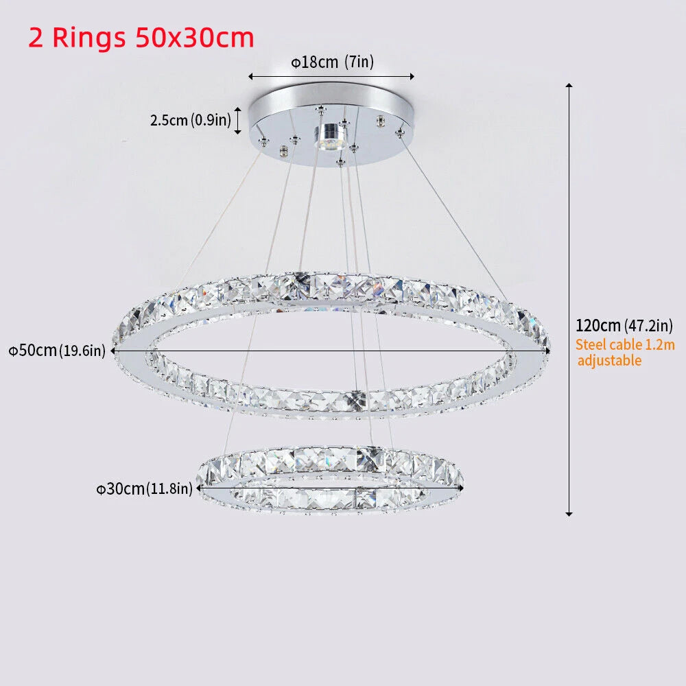 GreeLustr Crystal Chandeliers Luminaria Nordic Pendant Lamp