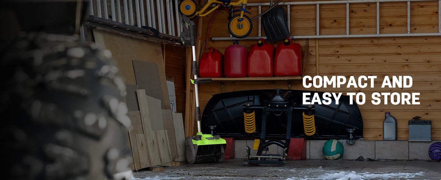 Deli 21V Cordless Snow Shovel With 4Ah Battery Performance