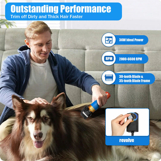 Hign-concerned 36W Pet Clipper for Quick Grooming and Safety