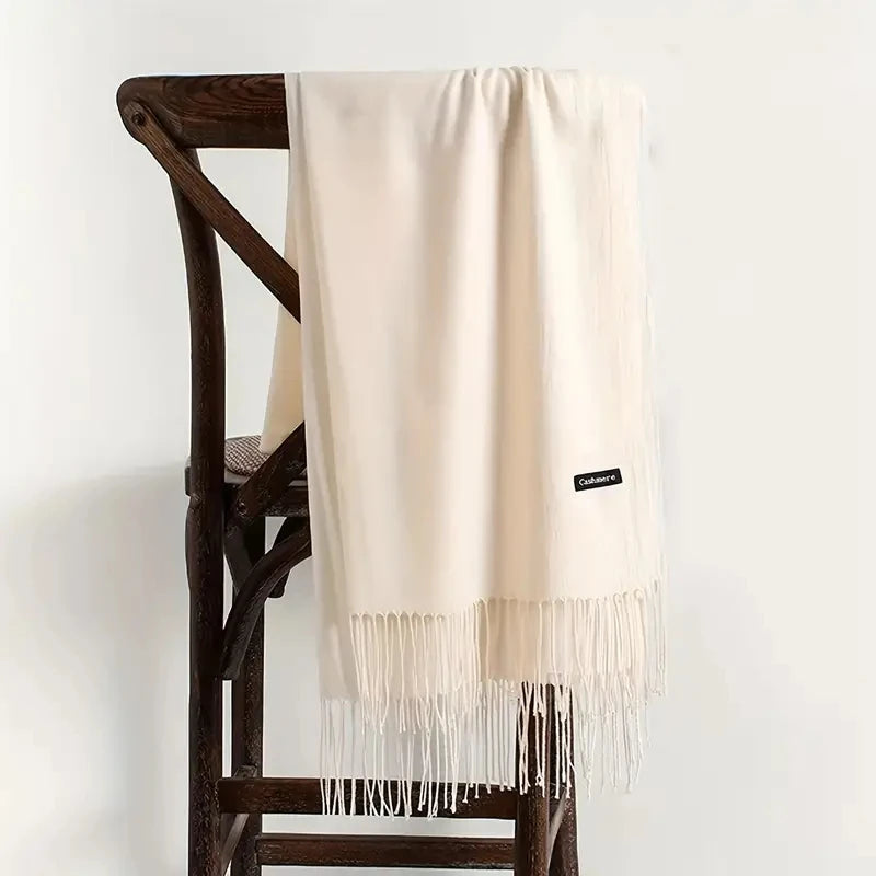 Sanmaihuacn Pashmina Scarf Cashmere Feel Headscarf Winter