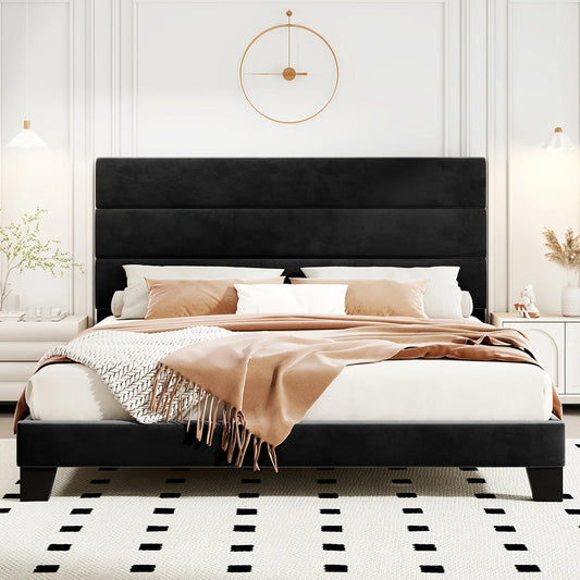 Hign-concerned Modern Fabric Upholstered Frame Headboard